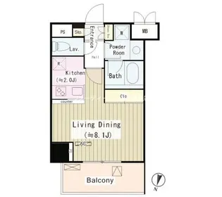 パークサイド湯島台【5階】の間取り