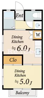 サンケーコーポ小宮 D棟【3階】の間取り