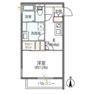 コンフォートエスト【1階】の間取り