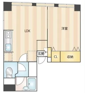 山市ビル【4階】の間取り