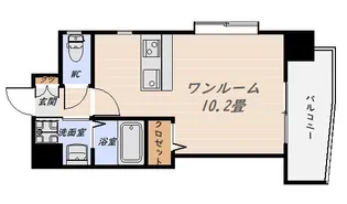 コスモガーデン鴨池【7階】の間取り