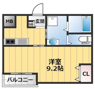 エヌエムキャラントユイットサウス【2階】の間取り