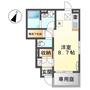 テンポ・フェリーチェ栄【1階】の間取り