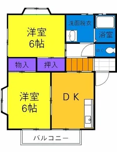 リオヒクゼン【1階】の間取り
