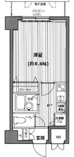 グランド・ガーラ横浜関内【7階】の間取り