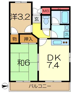 第二八千代ビル【3階】の間取り