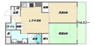 大阪府大阪市淀川区西宮原3【マンション】の間取り