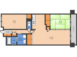 メゾンミヤビ【9階】の間取り