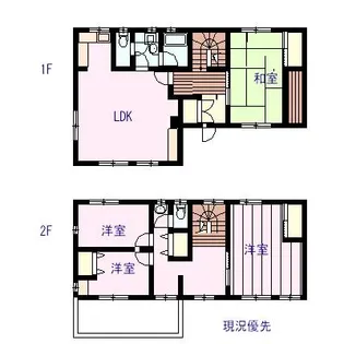 徳島県徳島市北沖洲3【一戸建】の間取り
