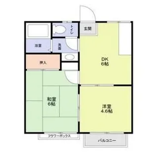 エステートピアオクムラ【2階】の間取り