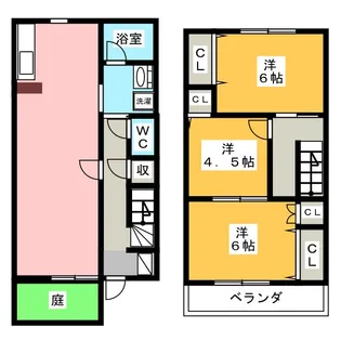 神奈川県横浜市都筑区荏田東2【一戸建】の間取り
