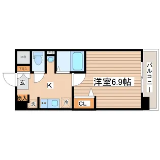 ベレタ卸町【3階】の間取り