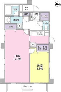 東京都世田谷区成城4【マンション】の間取り