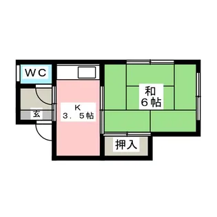 松丸荘【2階】の間取り