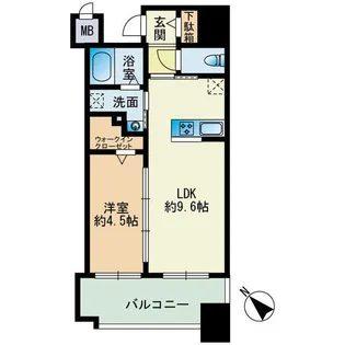 CLUB赤坂レジデンス【11階】の間取り