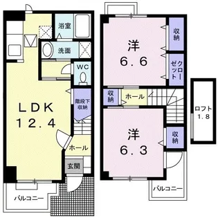ベルフィーユ【1階】の間取り