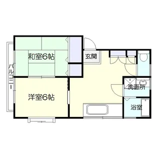 ミラドール大明【1階】の間取り