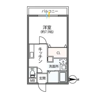 CREST SHINYA【2階】の間取り