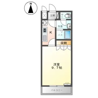 メゾンコンフォール【2階】の間取り