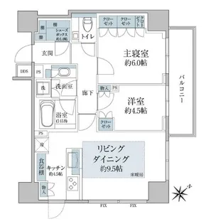 パークコート赤坂桜坂【11階】の間取り