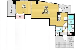 メゾンドシエルVIII【9階】の間取り