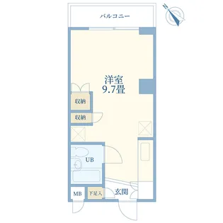 オーナーズプラザ京浜蒲田【3階】の間取り