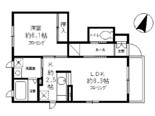 チェレスタ笹塚【1階】の間取り