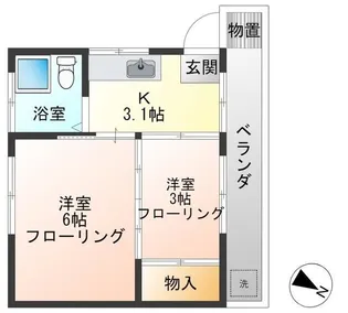 ミスズ荘【3階】の間取り