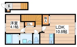 メゾンドプルーン北山【2階】の間取り