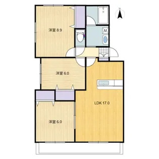 ソレイユ津島【3階】の間取り