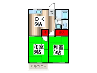 ベルゾーネYAMANA第2【1階】の間取り