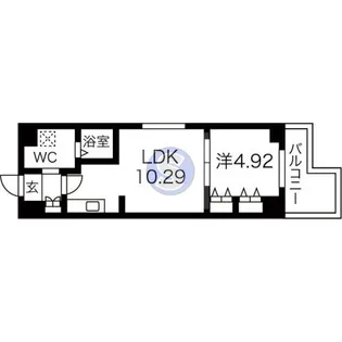 ニューシティアパートメンツ西天満【5階】の間取り
