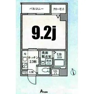 パルテール天王町【4階】の間取り