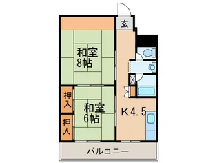 グリーンビル【5階】の間取り