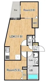ジーグランデ西大井【3階】の間取り