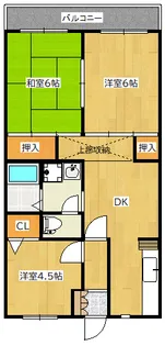 カサベルデ市川【2階】の間取り