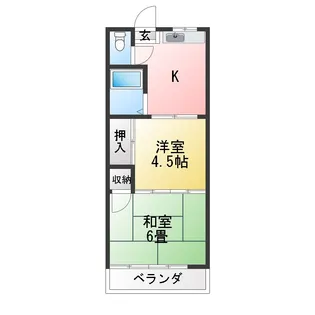 高松ハイム【2階】の間取り