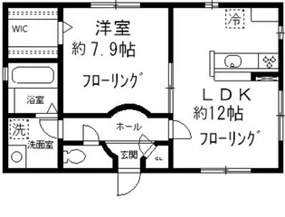 タカホアパートメント【1階】の間取り