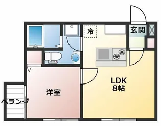 LYハイツ【2階】の間取り