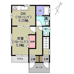 ウェスト【1階】の間取り