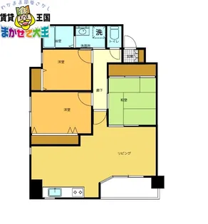 ヒルズ文教【5階】の間取り