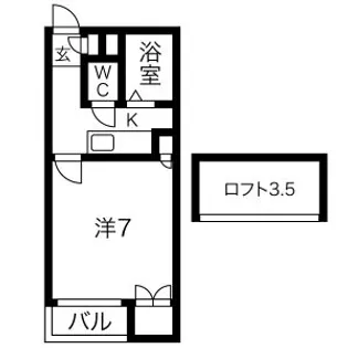 ハイツアイビス【2階】の間取り