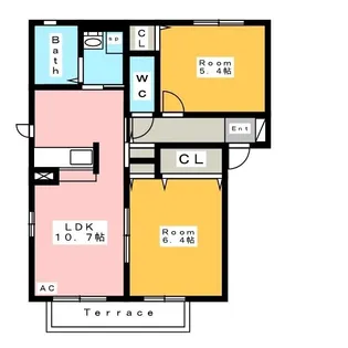 ボナール華 B【1階】の間取り
