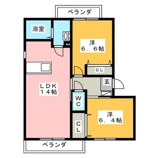 エルノルテ誠和C【3階】の間取り