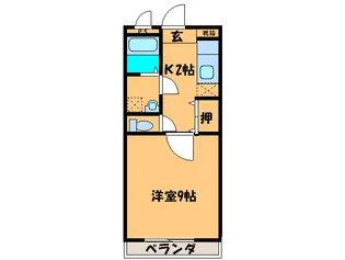 サンシアルザ長田【1階】の間取り