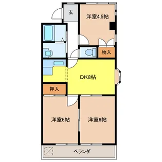 パークサイド宮東【2階】の間取り