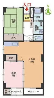 コーポアルカディア【4階】の間取り