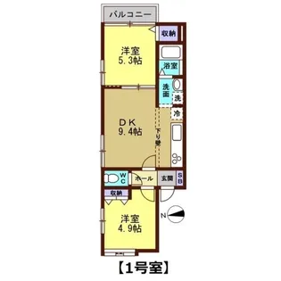 ガーデンハイム津幡【2階】の間取り