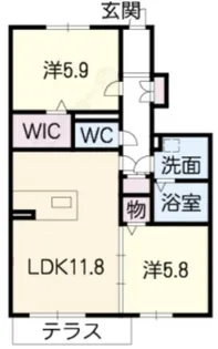 シュロスI【1階】の間取り
