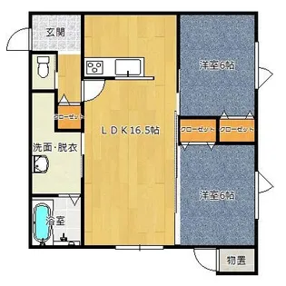 A GARDEN【1階】の間取り